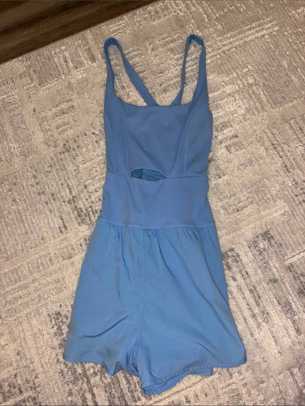 Amazon Light Blue Sleeveless Romper with Cutout